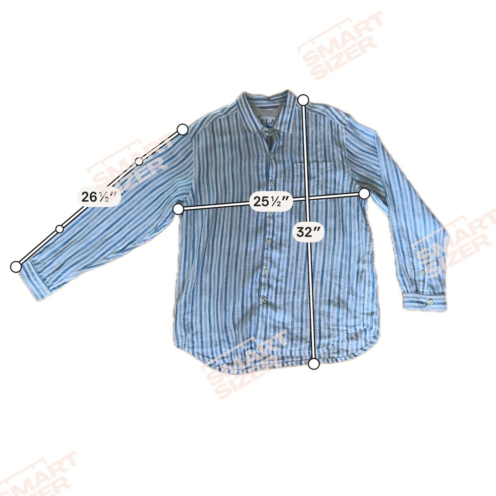 Tommy Bahama Mens Button Down Sz XL Blue Striped Linen Relax Shirt Beach Coastal - Picture 9 of 9